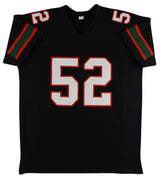 Miami Ray Lewis Authentic Signed Black Pro Style Jersey Autographed BAS Witness