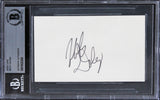 Micky Dolenz The Monkees Authentic Signed 3x5 Index Card Autographed BAS Slabbed