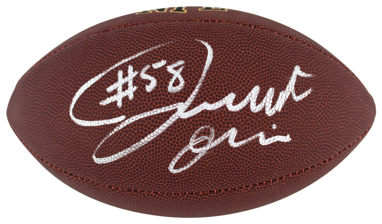 Bengals Joseph Ossai Authentic Signed Wilson Super Grip Nfl Football BAS Witness