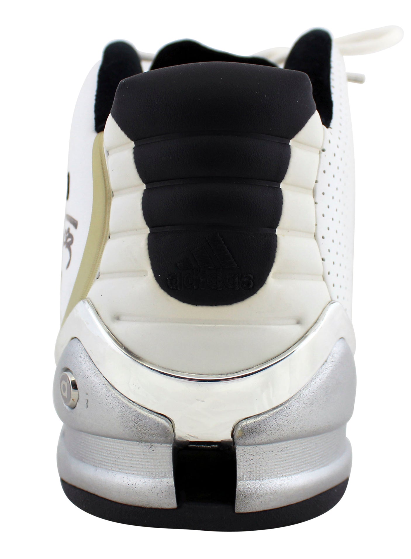 Tim Duncan "Spurs" Signed 2003 GU Superstar Ultra T21D Adidas Shoe BAS #AB14582