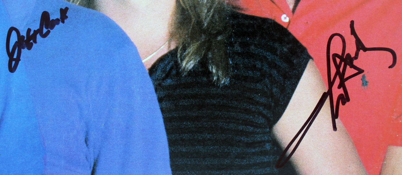 Jeff Cook and Teddy Gentry Alabama Signed Album Cover Autographed BAS #BH027682