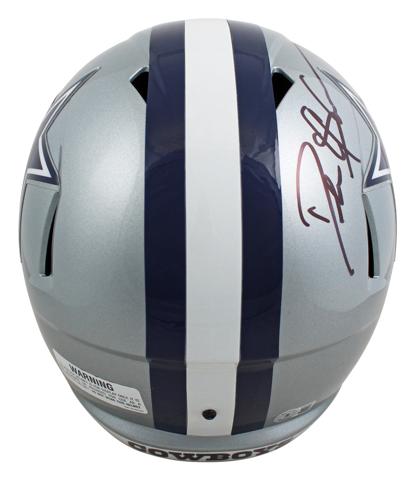 Cowboys Deion Sanders Authentic Signed Full Size Speed Rep Helmet BAS Witnessed