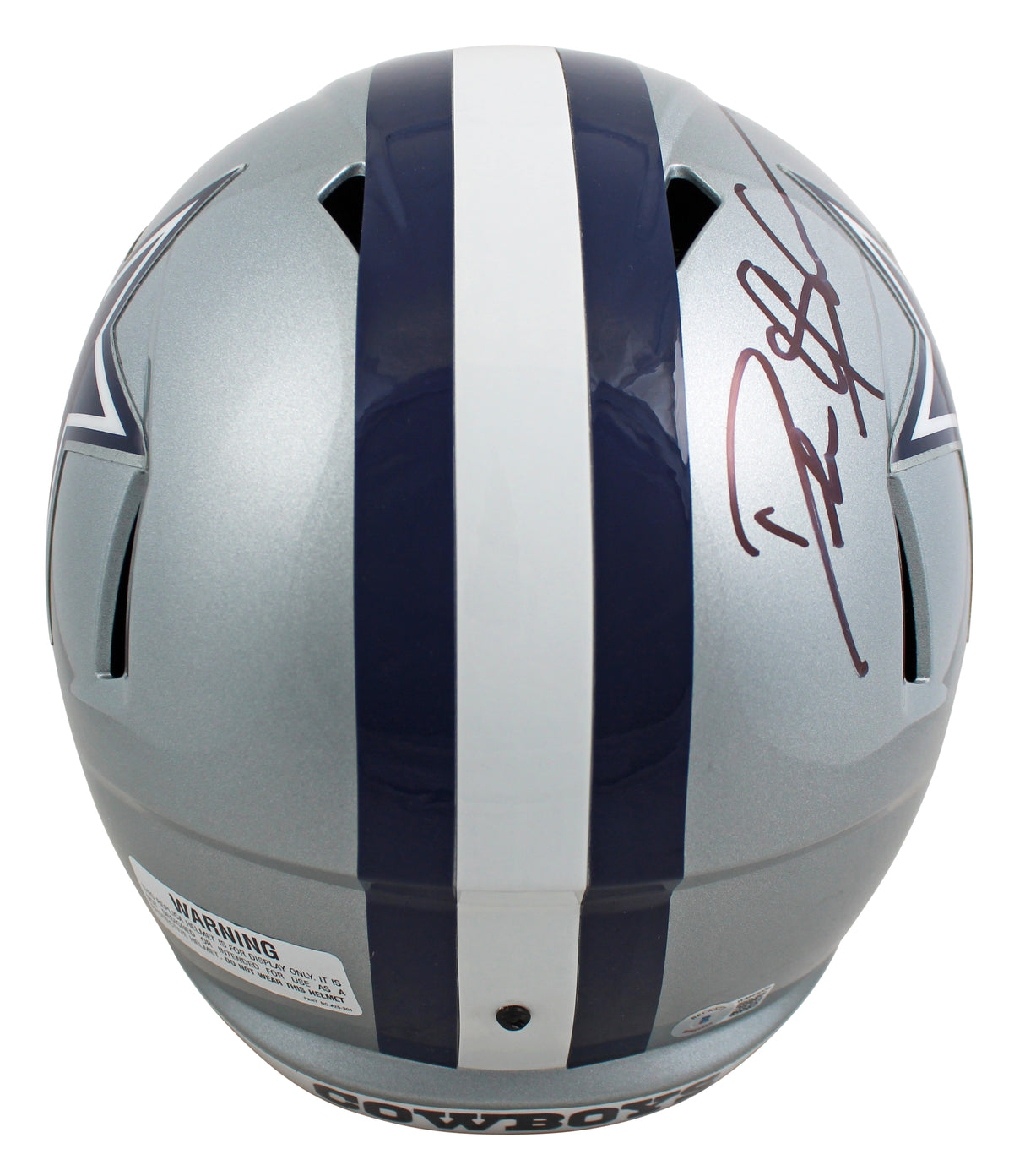 Cowboys Deion Sanders Signed Full Size Speed Rep Helmet W/ Case BAS Witnessed