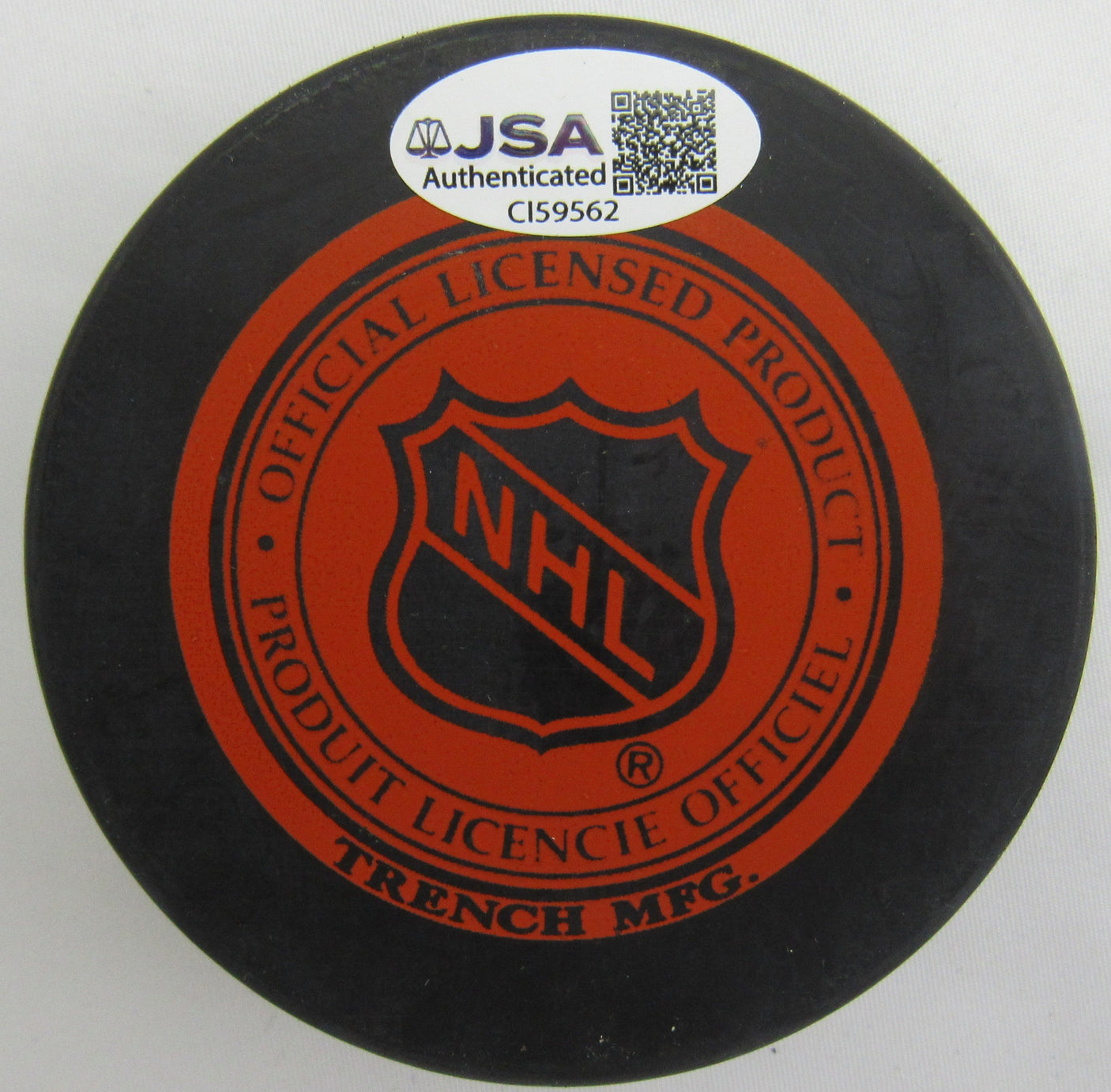 Emile Francis Signed Auto Hockey Puck JSA CI59562