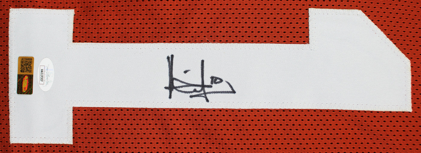 Texas Vince Young Authentic Signed Burnt Orange Pro Style Jersey JSA Witness