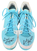 D-Backs Archie Bradley Signed 2018 Game Used Blue Nike Air Clipper Cleats BAS