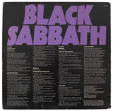 Black Sabbath (4) Osbourne, Iommi, Ward & Butler Signed Album Cover w Vinyl PSA