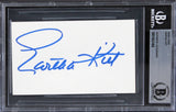 Eartha Kitt The Emperor's New Groove Authentic Signed 3x5 Index Card BAS Slabbed