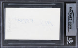 Eartha Kitt The Emperor's New Groove Authentic Signed 3x5 Index Card BAS Slabbed