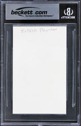 Estelle Parsons Bonnie & Clyde Authentic Signed 3x5 Index Card BAS Slabbed