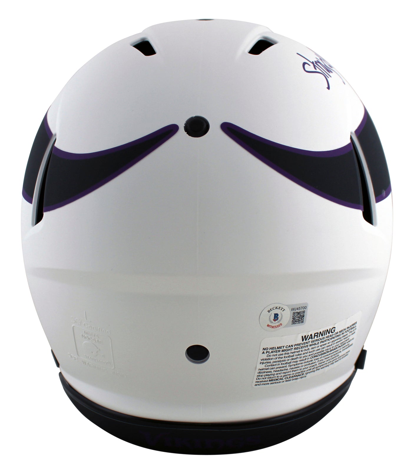 Vikings Randy Moss "SCH" Signed Lunar Full Size Speed Proline Helmet BAS Witness