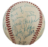 1957 Braves (24) Aaron, Mathews +22 Signed Giles Onl Baseball JSA #BB74845