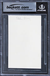 Eddie Money Musician Authentic Signed 3x5 Index Card Autographed BAS Slabbed 2