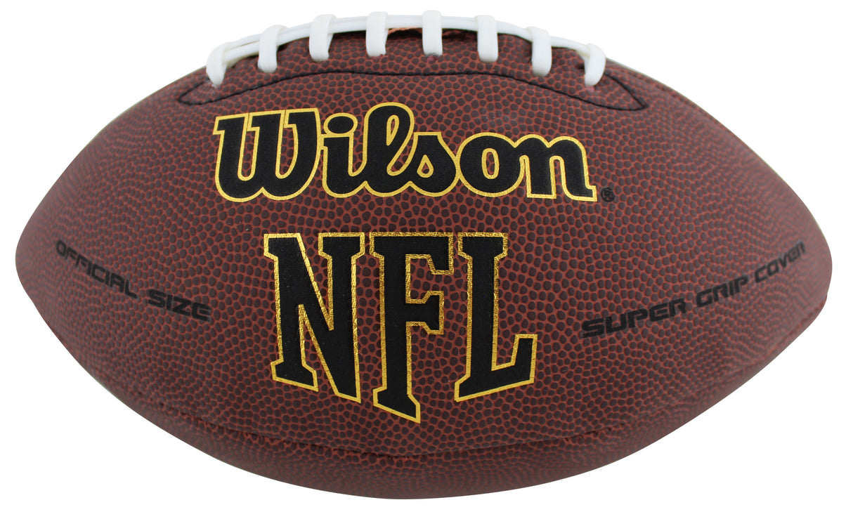 Giants Ron Dayne Authentic Signed Wilson Super Grip Nfl Football BAS Witnessed