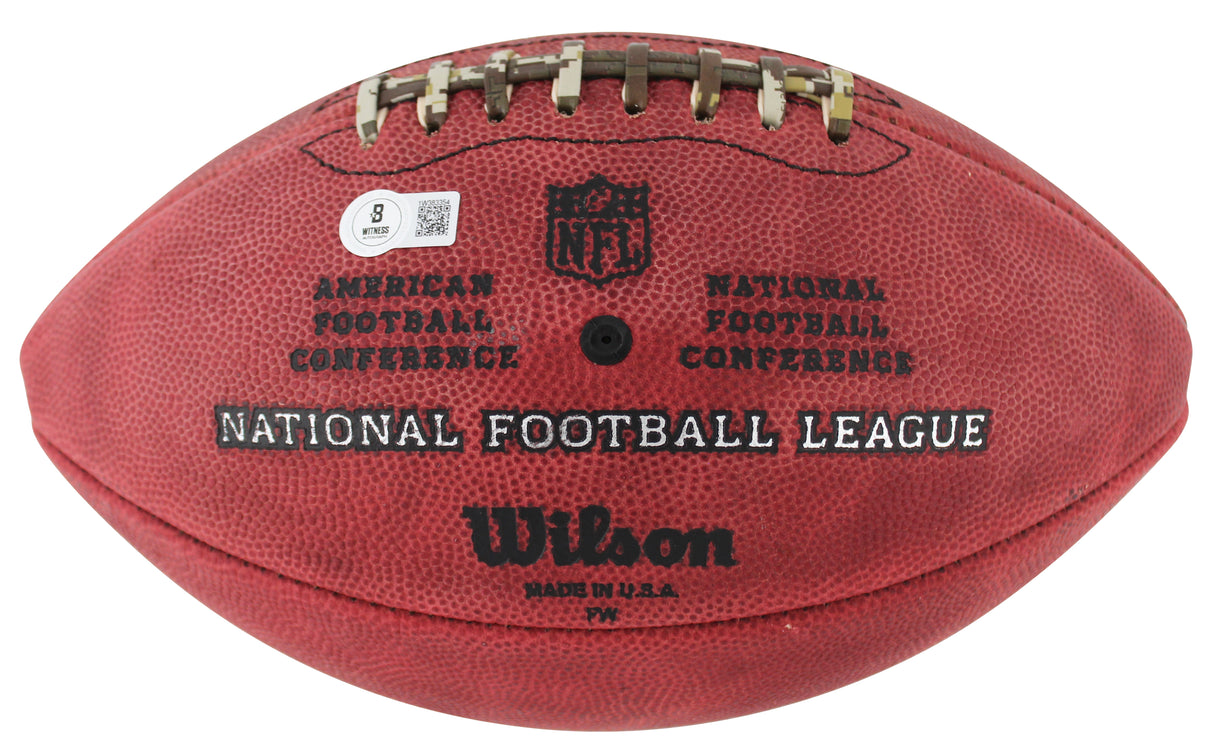 Raiders Howie Long "HOF 00" Signed "The Duke" Team Showcase Nfl Football BAS Wit