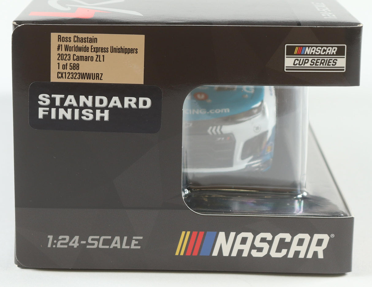 Ross Chastain Signed 2023 Unishippers 1:24 Diecast Car (PA)