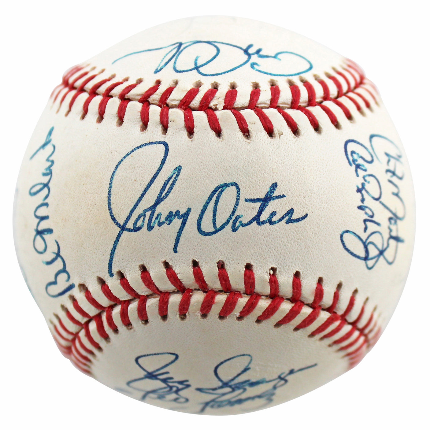 1992 Orioles (25) Oates, Tettleton, Ripken +22 Signed Oal Baseball BAS #AB92996