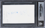 Donna Mills Knots Landing Authentic Signed 3x5 Index Card BAS Slabbed