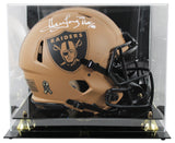 Raiders Howie Long "HOF 00" Signed STS II F/S Speed Proline Helmet w/ Case BAS W
