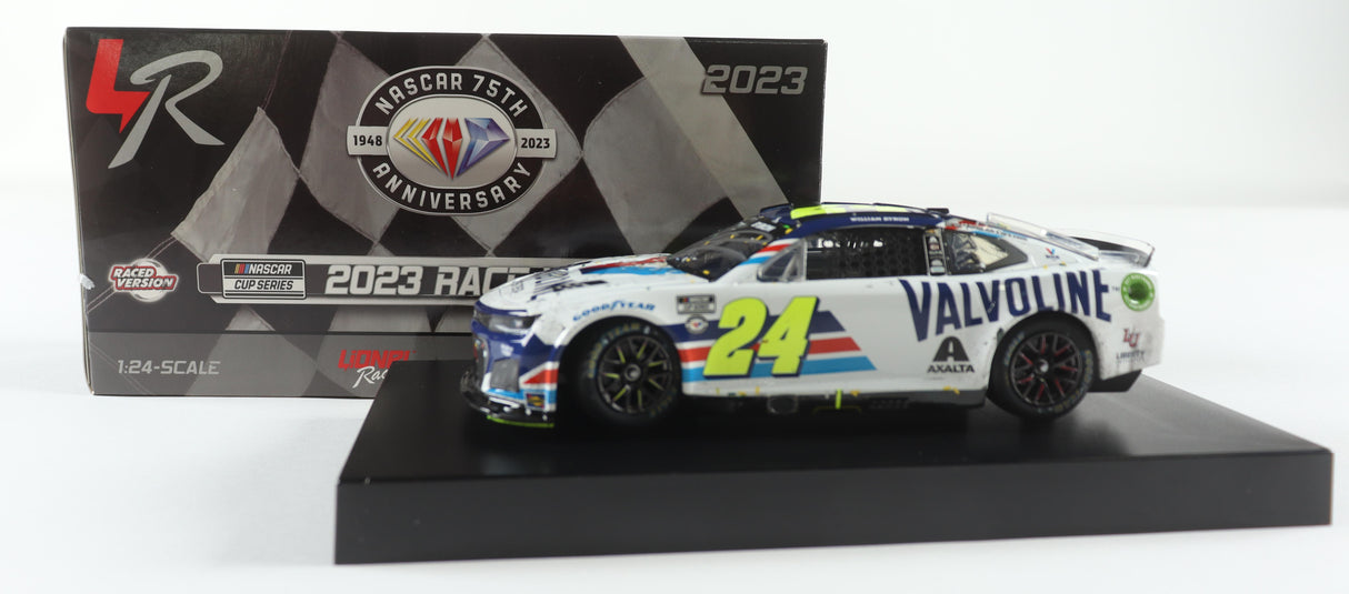 William Byron Signed 2023 Valvoline Phoenix Win | Raced Version | 1:24 Diecast Car (PA)