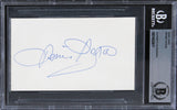 Denise Darcel Vera Cruz Authentic Signed 3x5 Index Card BAS Slabbed 1