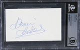 Denise Darcel Vera Cruz Authentic Signed 3x5 Index Card BAS Slabbed 2