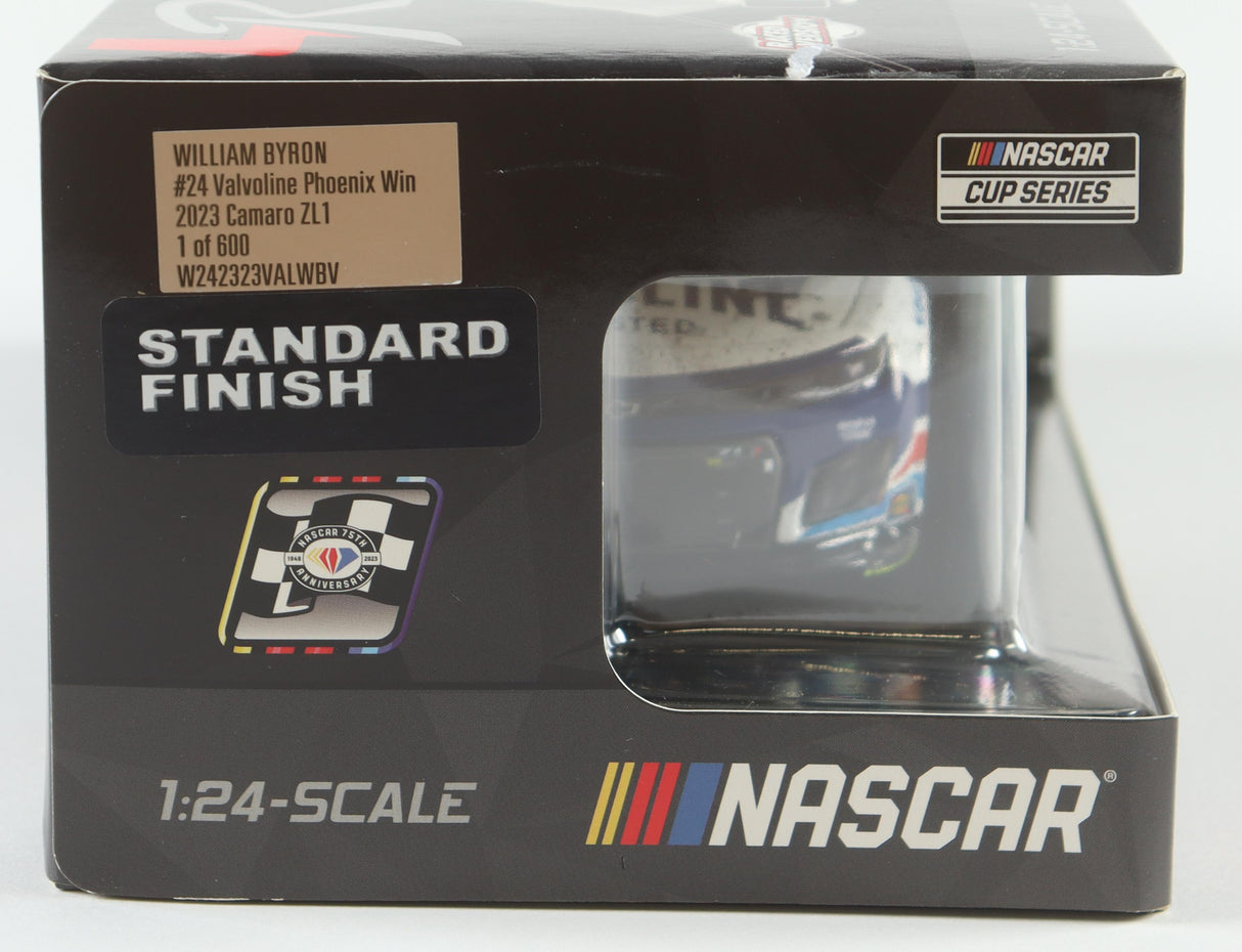 William Byron Signed 2023 Valvoline Phoenix Win | Raced Version | 1:24 Diecast Car (PA)