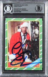 Chevy Chase Christmas Vacation Signed Griswold Custom Trading Card BAS Slabbed 5