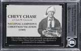 Chevy Chase Christmas Vacation Signed Griswold Custom Trading Card BAS Slabbed 8