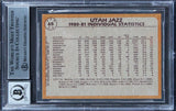 Jazz Adrian Dantley "HOF 2008" Signed 1981 Topps #65 Card Auto 10! BAS Slabbed