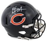 Bears D.J. Moore Authentic Signed Full Size Speed Rep Helmet w/ Case BAS Witness