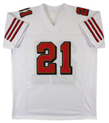 Frank Gore Authentic Signed White Pro Style Jersey Autographed BAS Witnessed 2
