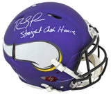 Vikings Randy Moss "Straight Cash Homie" Signed Proline F/S Speed Helmet BAS