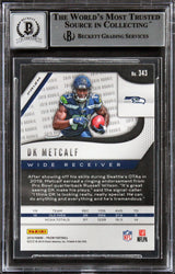 Seahawks DK Metcalf Signed 2019 Panini Prizm RW&B #343 RC Auto 10! BAS Slabbed