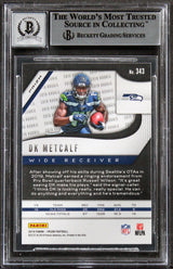 Seahawks DK Metcalf Signed 2019 Panini Prizm RW&B #343 RC Auto 10! BAS Slabbed