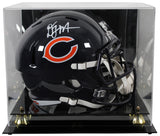 Bears D.J. Moore Authentic Signed Full Size Speed Rep Helmet w/ Case BAS Witness