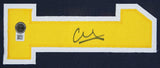 Michigan Franz Wagner Authentic Signed Navy Blue Pro Style Framed Jersey BAS Wit