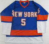 Denis Potvin Signed Auto Autograph Replica Islanders Jersey w/ Insc JSA COA II