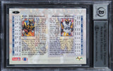 Jerome Bettis & Eric Dickerson Signed 1994 CC T&N #1 Card Auto 10! BAS Slabbed