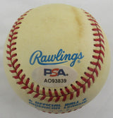 Jim Catfish Hunter Signed Auto Rawlings Baseball PSA/DNA AO93839