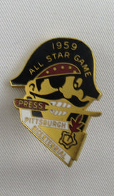 1959 Pittsburgh Pirates Press All Star Game Baseball Pin