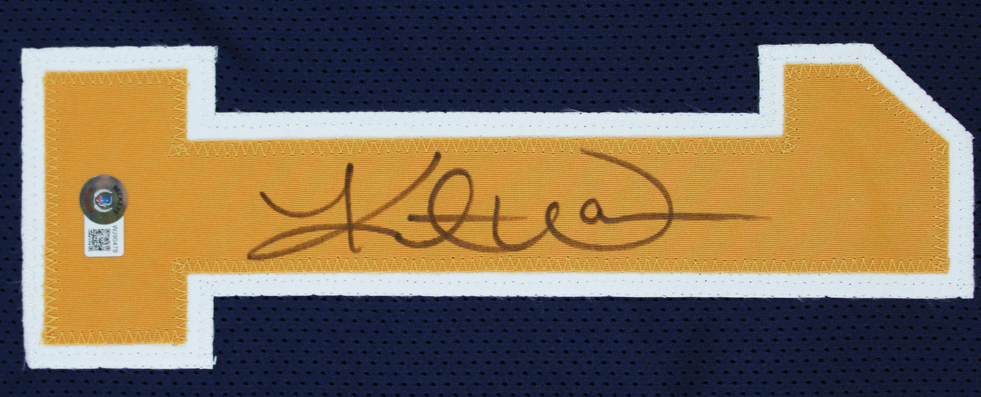 Kurt Warner Authentic Signed Navy Blue Pro Style Jersey Autographed BAS Witness