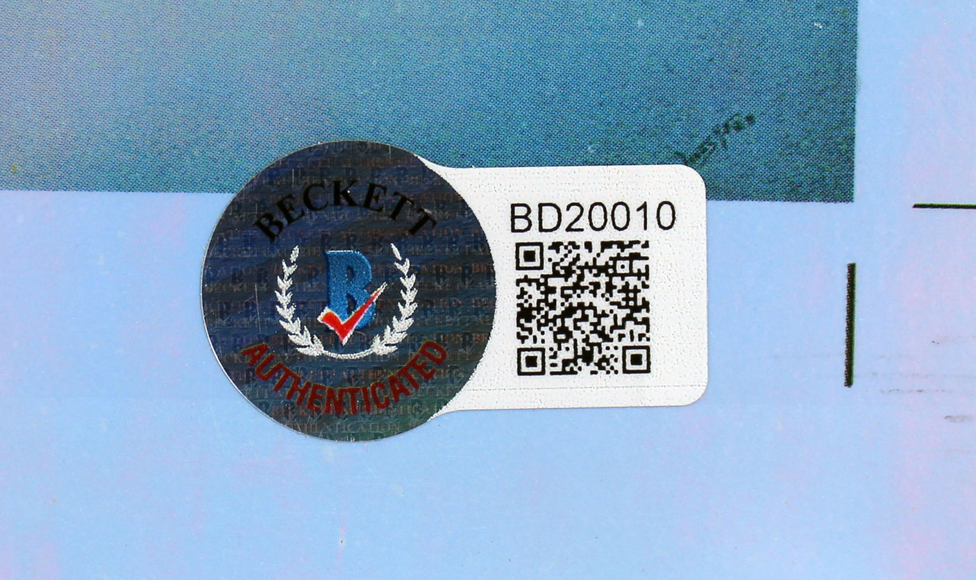 Jennifer Janesko Authentic Signed Premier Pinups Uncut Card Poster BAS #BD20010