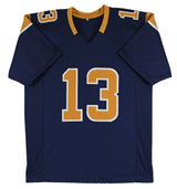 Kurt Warner Authentic Signed Navy Blue Pro Style Jersey Autographed BAS Witness