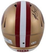 49ers Patrick Willis & Navorro Bowman Signed Full Size Speed Rep Helmet BAS W 2
