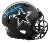 Cowboys Tony Dorsett Authentic Signed Eclipse Speed Mini Helmet BAS Witnessed