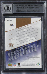 Ray Lewis Signed 2004 Reflections Pro Cuts Gold #PCRL Card Auto 10! BAS Slabbed