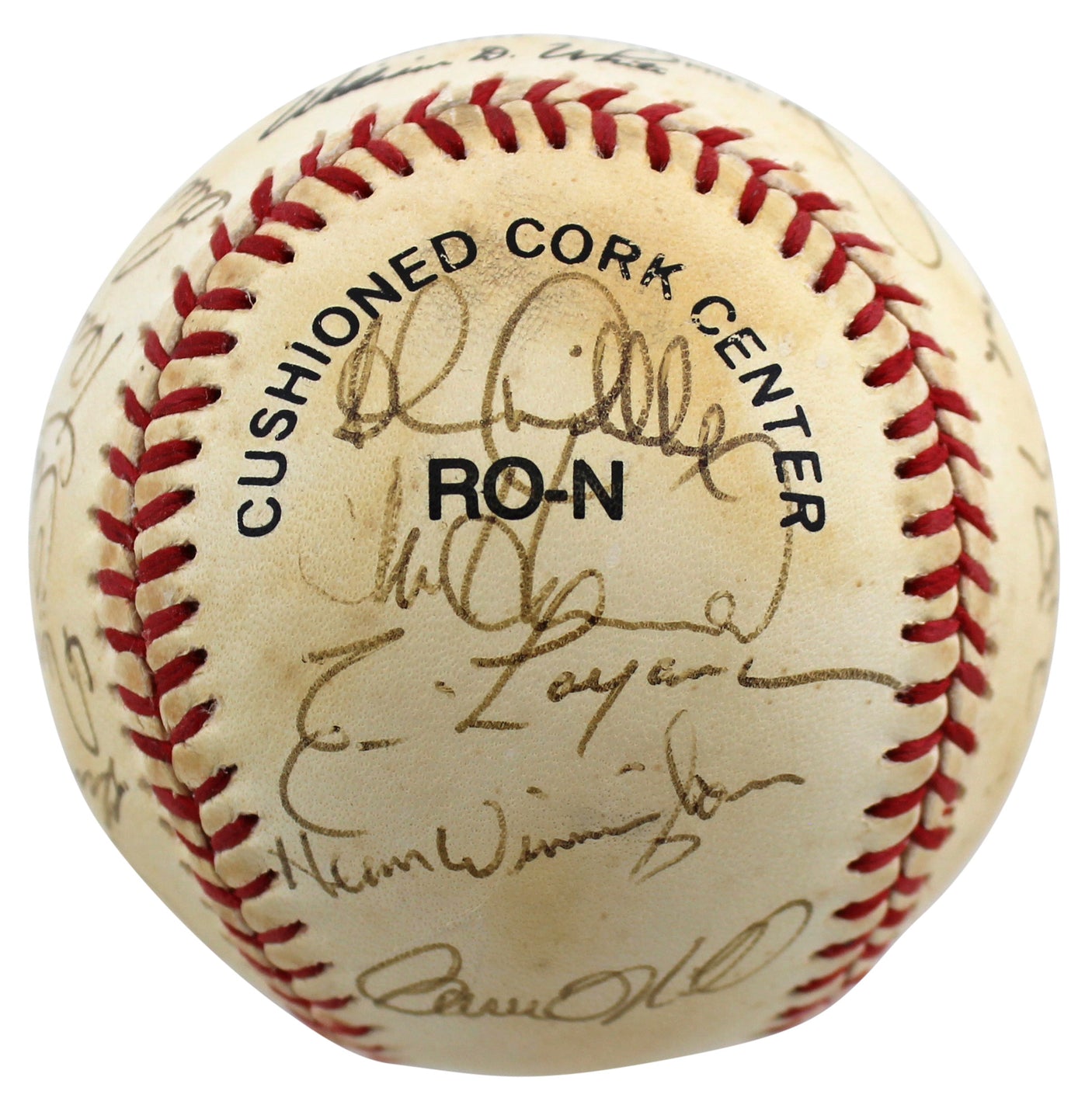 1991 Reds (23) Larkin, Perez Authentic Signed Onl Baseball BAS #AC01893