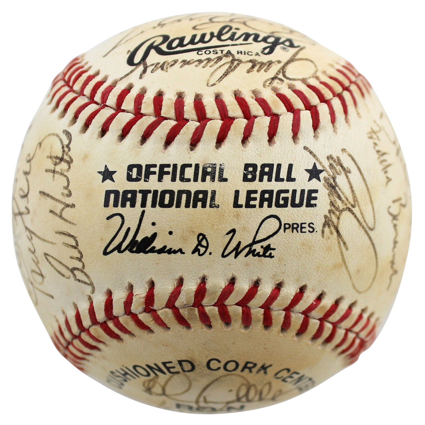 1991 Reds (23) Larkin, Perez Authentic Signed Onl Baseball BAS #AC01893