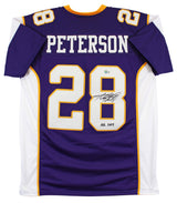 Adrian Peterson "All Day" Authentic Signed Purple Pro Style Jersey BAS Witnessed